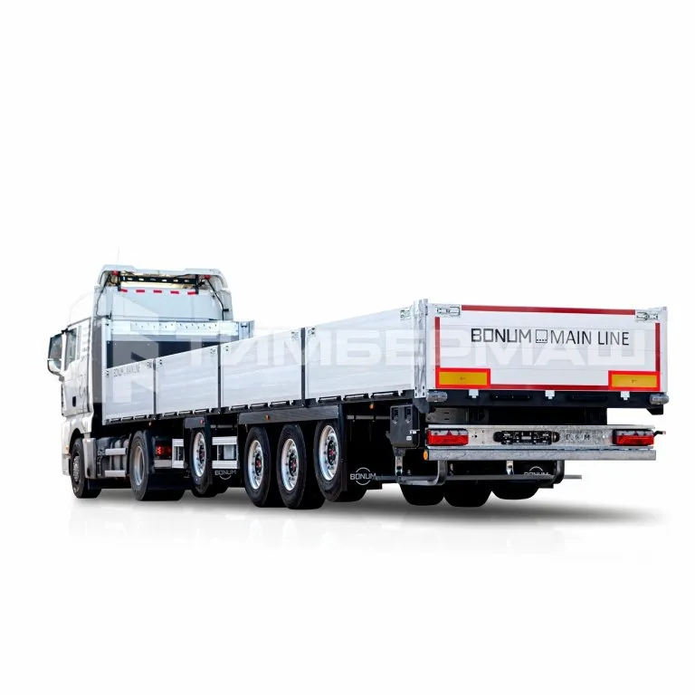 Бортовой полуприцеп BONUM 13,62 м с вынесенной осью